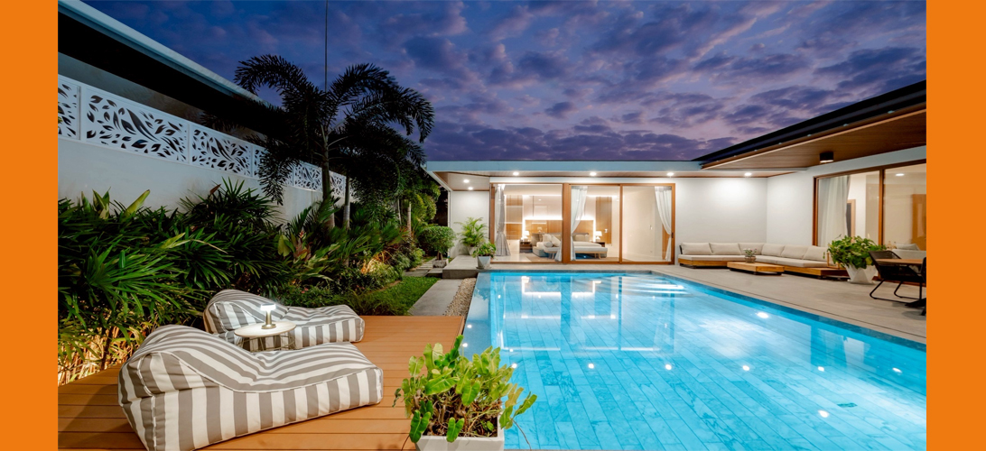 ขาย บ้าน ทำเลทองใจกลางหัวหินใกล้ทะเล Prime-Pool-Villa-inthe-Heart-of-Hua-Hin, บ้านพูลวิลล่าหัวหินสภาพใหม่สร้างปี2024 Close-to-the-Beach-and-ShoppingMalls. คุ้มค่าที่สุดพร้อมอยู่เฟอร์ครบสระเกลือโซลาร์เซลล์