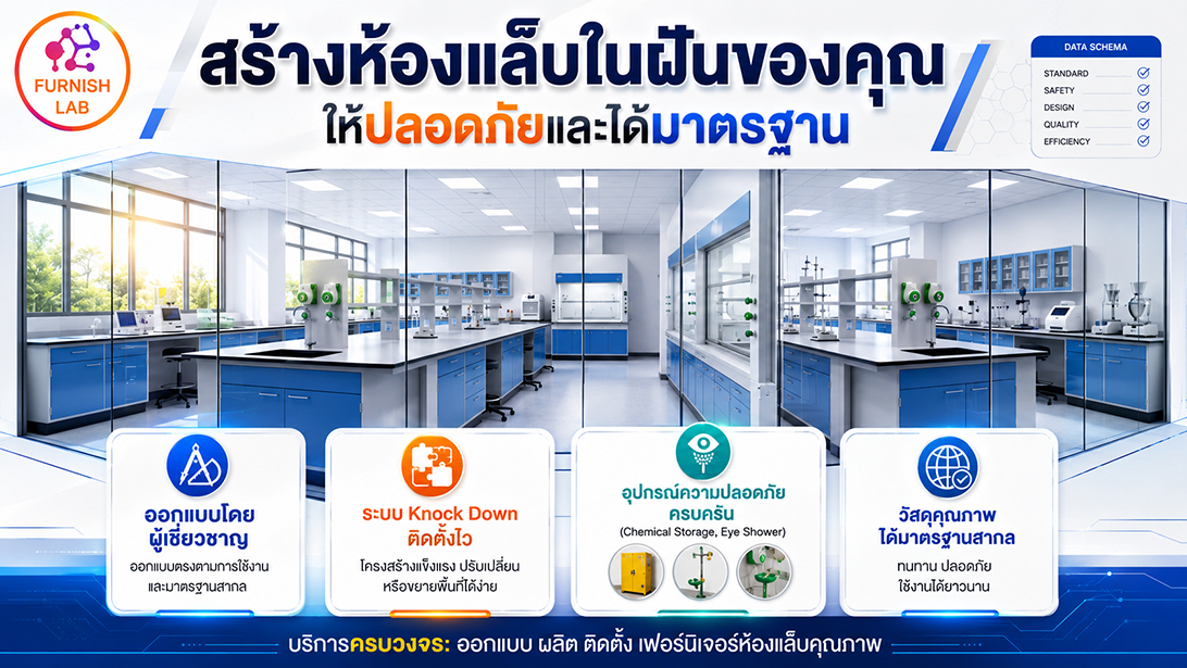 สินค้า จำหน่าย ออกแบบครบวงจร รับผลิตตามความต้องการเฟอร์นิเจอร์ห้องแล็บ มาตรฐานISO มาตรฐานห้องปฏิบัติการ